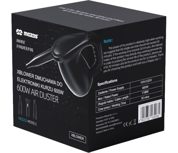Mozos XBLOWER dmuchawa do elektroniki do kurzu - 1095757 - zdjęcie 5